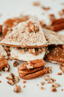 Tasty Good Toffee White Chocolate Pecan Toffee :: Small batch, handmade in Lincoln, Nebraska. Buy White Chocolate Pecan Toffee