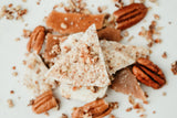 Tasty Good Toffee White Chocolate Pecan Toffee :: Small batch, handmade in Lincoln, Nebraska. Buy White Chocolate Pecan Toffee